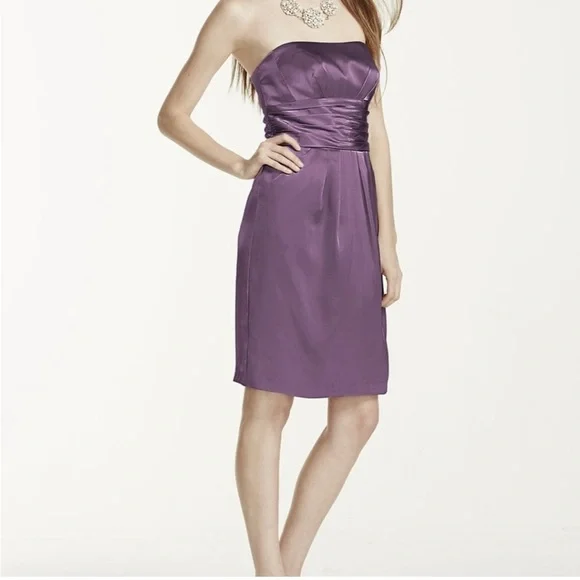 david's bridal wisteria bridesmaid dresses David's Bridal Purple Dress Bridal Davids Bridal Strapless Purple minimalist bridesmaid. ivory engagement party dress Goa Inspired Beach Dresses option:40/32